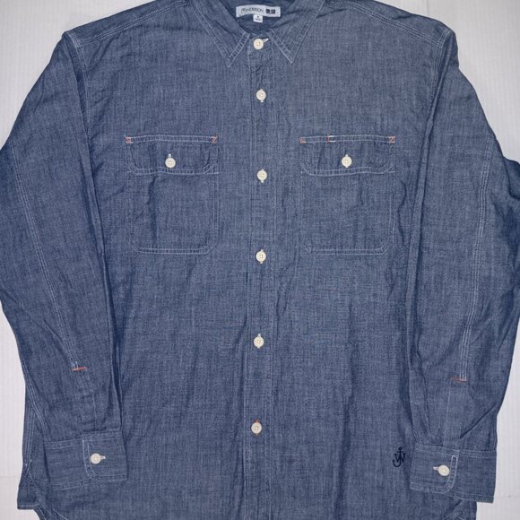 JW ANDERSON CHAMBRAY BUTTON DOWN  SHIRT - Picture 8 of 14